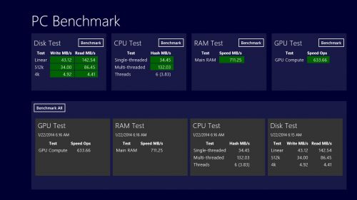 Benchmark-uri ASUS Transformer Book T100TA