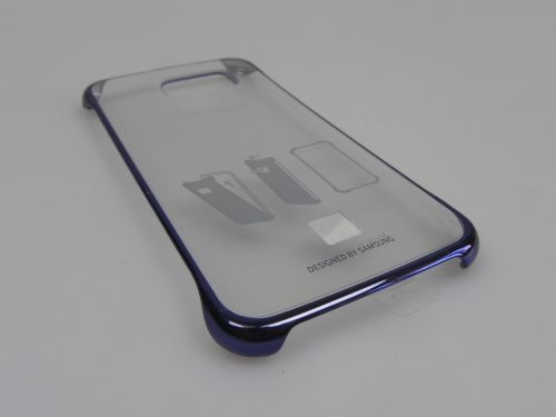 Husă originală Samsung Galaxy S6 Clear Cover Neagră (2 bucăți)
