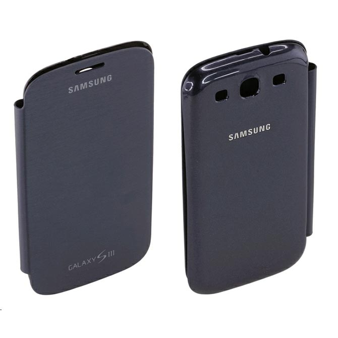 Husa originală Samsung Galaxy S3 I9300 - Flip Pebble Blue - EFC-1G6FBECSTD
