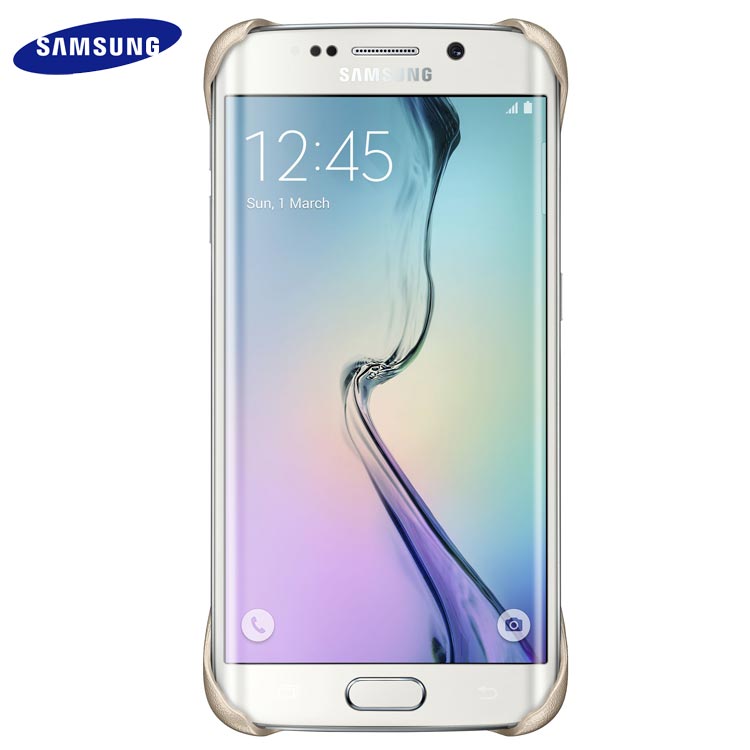 Husa originală Samsung Galaxy S6 Edge - Protective Cover Aurie