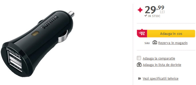 PHILIPS DLP2259/10, de 5V și 1A