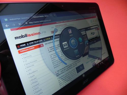 Acer Iconia Tab A200 - meniu personalizat