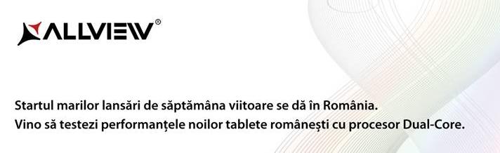 Allview pregătește o tabletă dual-core cu Android ce va debuta pe 27 august