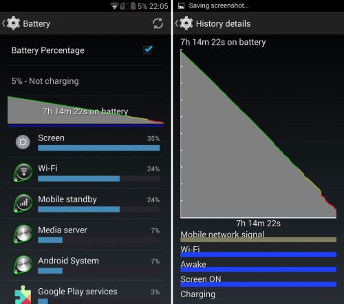 Allview X1 Xtreme Mini benchmark baterie