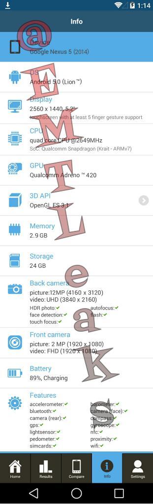 Android 5.0 Lion