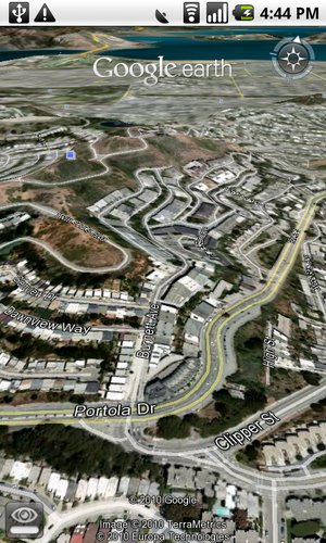 Google Earth, disponibil acum pe Android