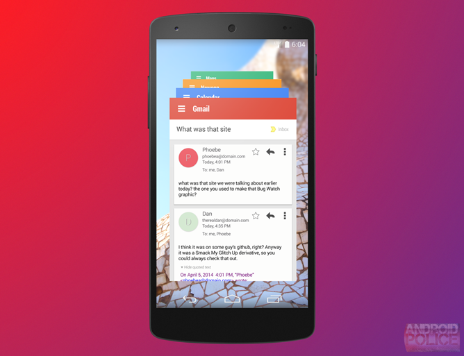 Android 4.5 Lollipop și Project Hera Își fac apariția În primele imagini; Iată conceptul din spatele lor!