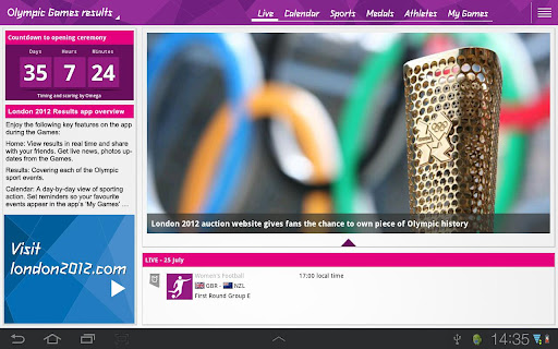 Aplicația oficială pentru Jocurile Olimpice de la Londra acum În Google Play Store (Rezultate)