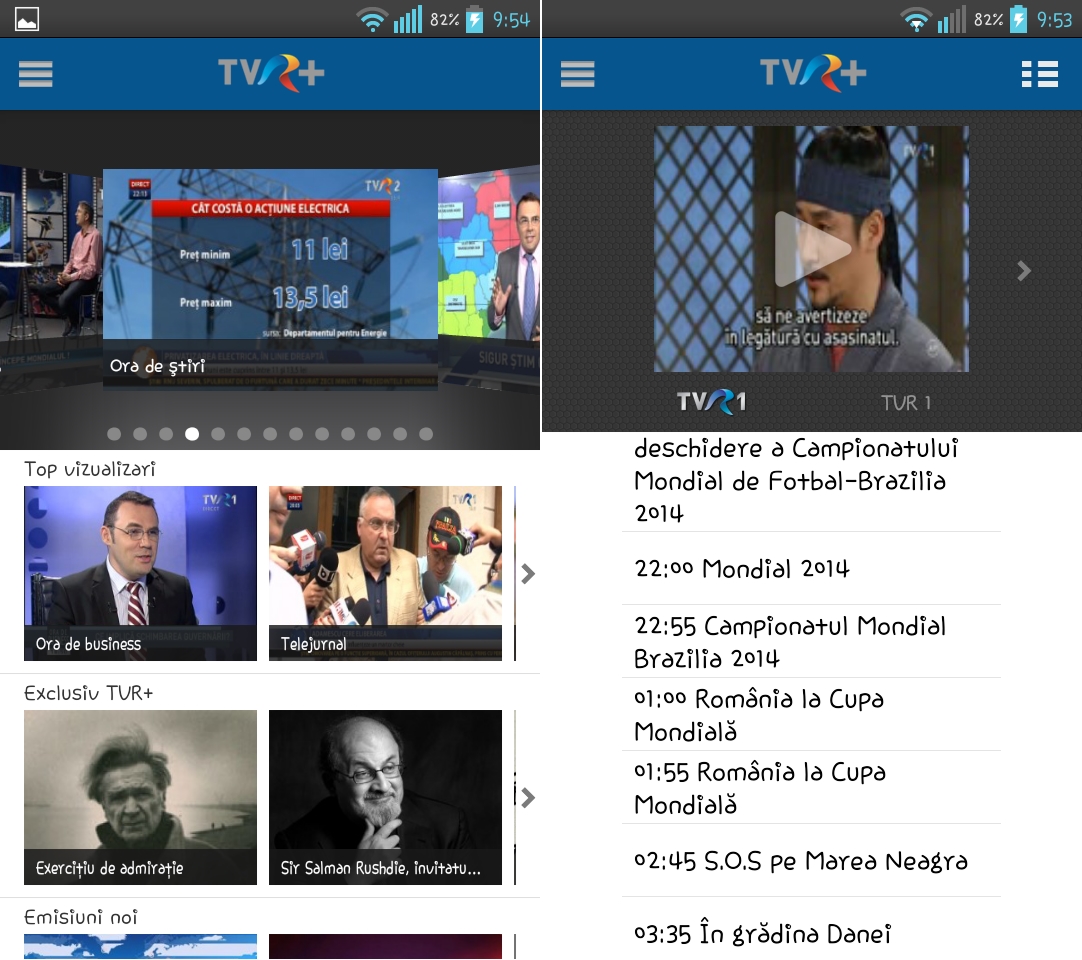 6. TVR+ Smartphone/Tabletă - iOS / Android