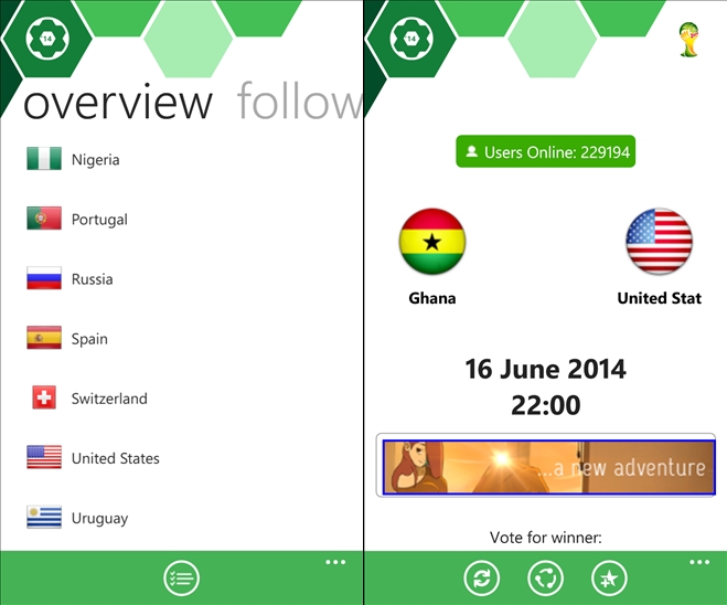 5. Soccer 2014 Live - Windows Phone