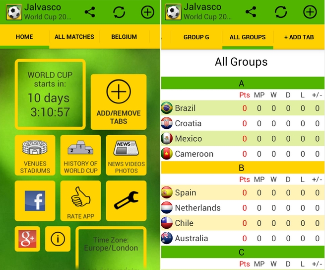 4. Jalvasco World Cup 2014 - Android