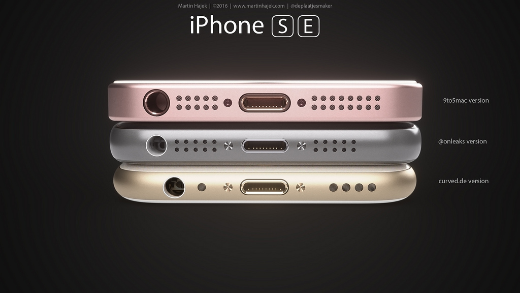 iPhone SE primeşte un concept de la respectatul designer Martin Hajek : 3 variante ale terminalului sunt randate