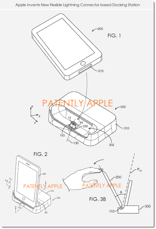 Un nou brevet al celor de la Apple scoate la iveală un dock de Încărcare ce dispune de un conector Lightning flexibil