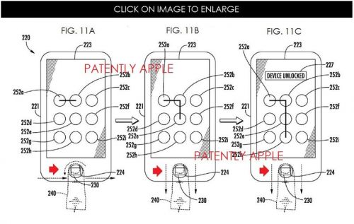 Apple brevetează o nouă modalitate de deblocare a telefonului via Touch ID, printr-un soi de "cifru" digital