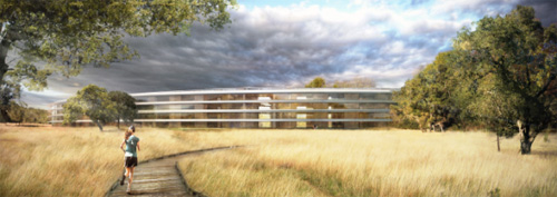 OZN-ul de flori și fructe - o viziune romantică a noului campus Apple, imaginat de Steve Jobs