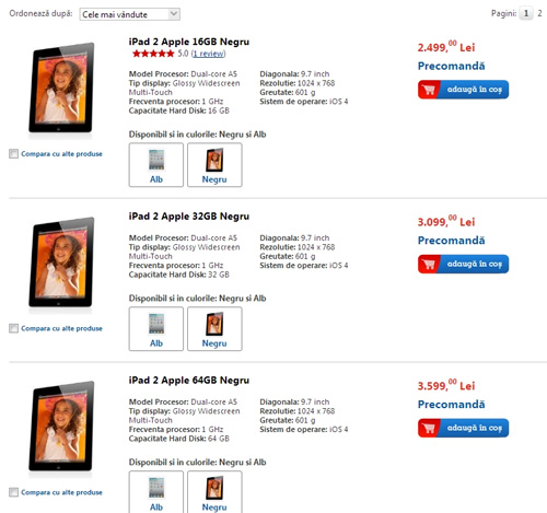Primele modele iPad 2 din România sosesc prin eMag!