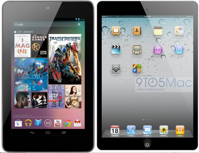 iPad Mini + Nexus 7