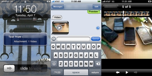 iPhone 3 va inregistra video
