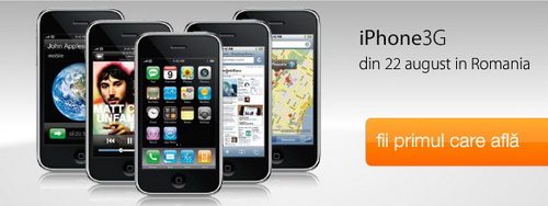 Apple: iPhone 3G in Romania prin Orange peste 15 zile!