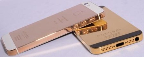 iPhone 5 din aur roz