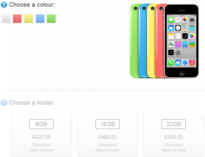 iPhone 5c disponibil acum În versiuni de 8 GB puțin mai ieftine; Apple Încearcă să scape de stoc!