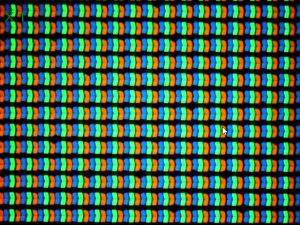 Display-ul lui Apple iPhone 6 Plus la microscop