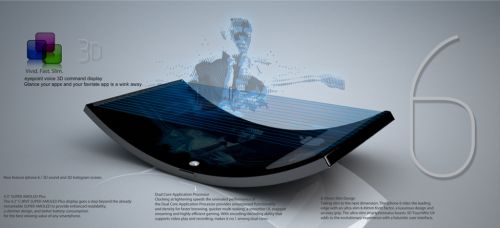iPhone 6 cu ecran holografic 3D şi control optic... şi un iPhone 5 tot cu ecran 3D! (Concept)