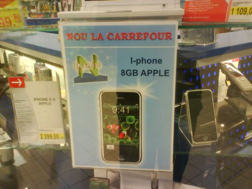 iPhone in Carrefour 