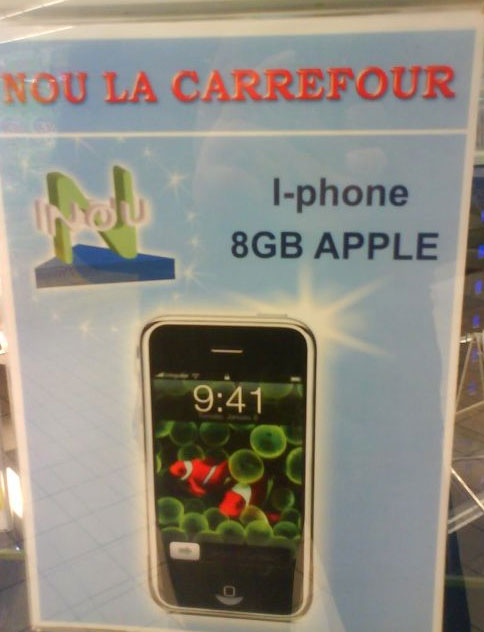 iPhone in Carrefour