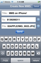 iPhone trimite MMS-uri
