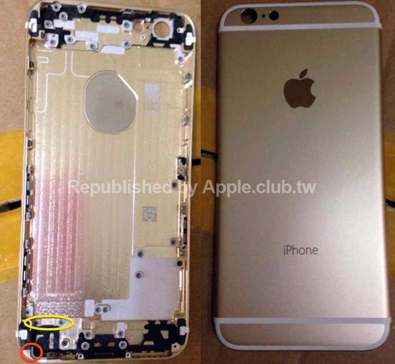 Noi componente ale lui iPhone 6 ajung pe web; panoul spate Își face din nou apariția