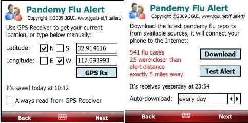 Alerta gripa porcina pe Windows Mobile