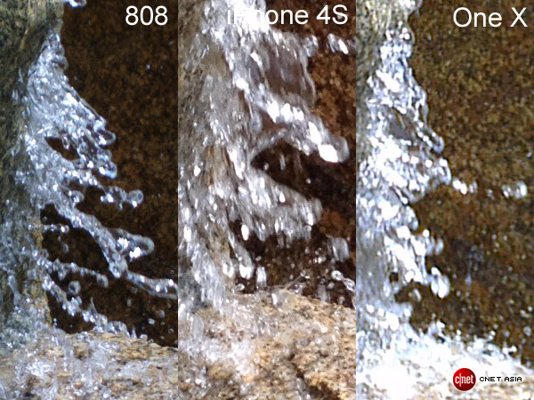 Nokia 808 PureView versus iPhone 4S versus HTC One X