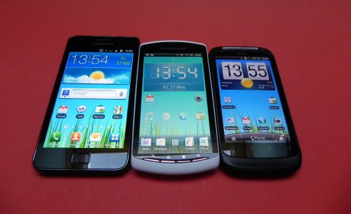 Sony Ericsson Xperia Play versus Samsung Galaxy S II versus HTC Desire S, batalia display-urilor