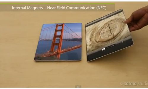 iPad-ul viitorului vine cu ecran fără margini vizibile, se uneşte cu alte tablete cu magneţi şi NFC (Video)