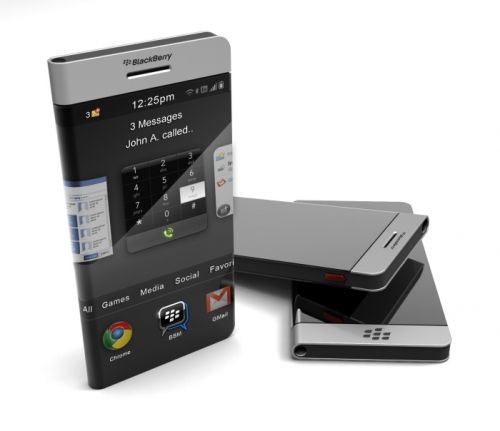 Aşa ar putea arăta BlackBerry-ul viitorului - cu ecran înfăşurat în jurul său (Concept)