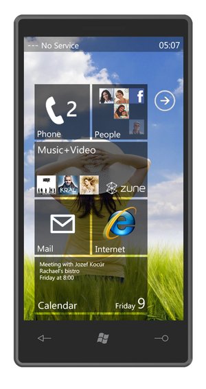 Cum ar putea arata Windows Phone 7 pe viitoarele telefoane XPERIA 