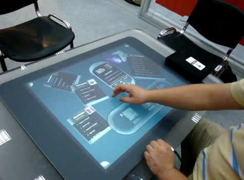Microsoft Surface la CERF 2009