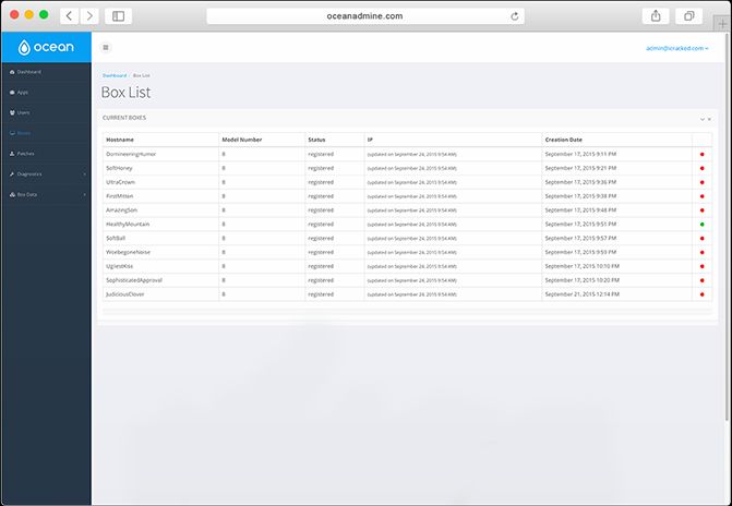 Ocean server portabil