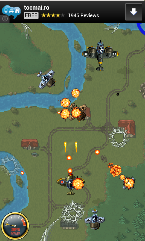 Aces of the Luftwaffe review: un shooter vertical cu avioane testat pe Allview A5 Quad (Video)