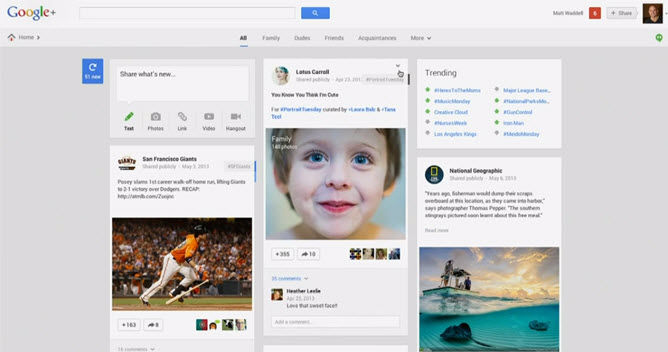 Google I/O 2013 - Noul Google Plus