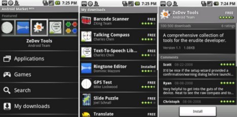 Google: Google anunta Android Market, un alt App Store?