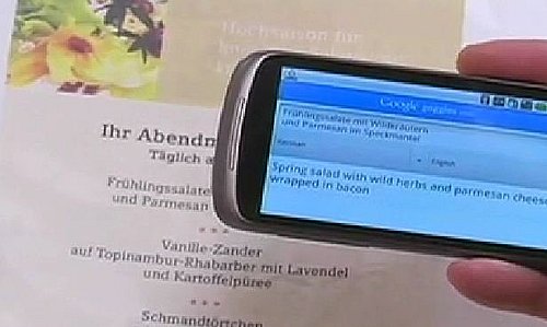 MWC 2010: Google Goggles traduce instantaneu textul fotografiat cu telefonul (Video)