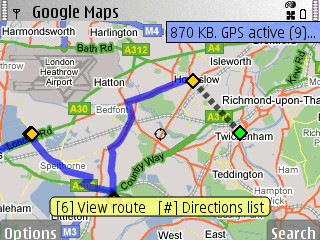 Google: Google Maps, varianta S60 acum in versiunea 2.2