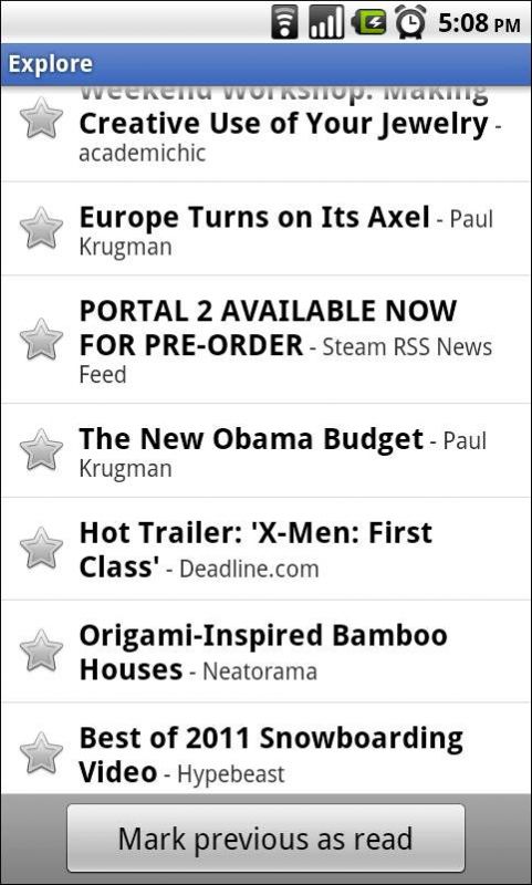Aplicația Android Google Reader actualizată acum