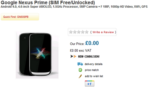 Pret Samsung Nexus prime