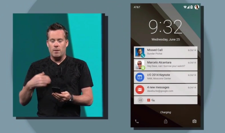 Conferința Google I/O 2014 oferă un teaser al viitoarei versiuni Android denumită pentru moment Android L-release; de asemenea este prezentat și un nou limbaj de design