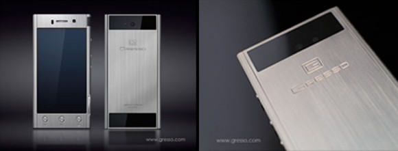 Aur alb și Android 4.1.2 pentru noul telefon Gresso Radical, smartphone de 2000 de dolari