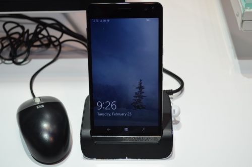 HP Elite X3 in Dock