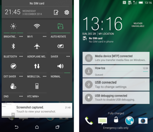 HTC Sense 6.0 și Android 5.0.1 apar În capturi pe HTC One M8 și clipuri (Video)
